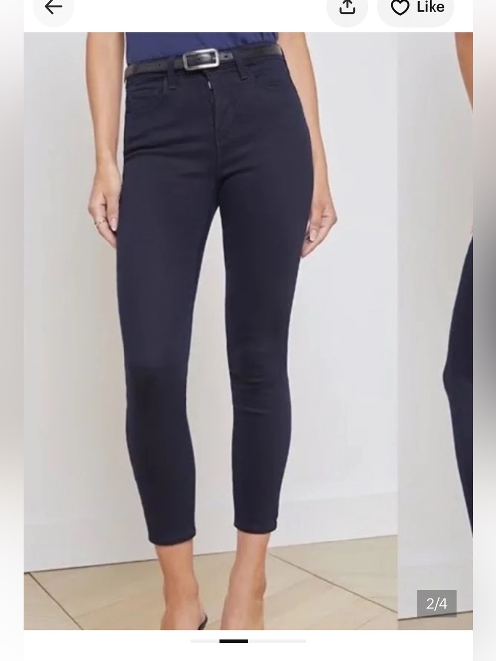 L'AGENCE Margot High Rise Skinny Ankle Jeans.